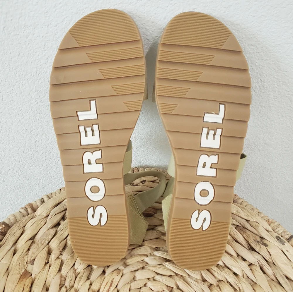 Sorel Women's Ella Green Sandal Size 11 - Picture 8 of 9
